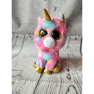 Ty Beanie Boos Fantasia The Pink Unicorn 2021 No Paper Tags